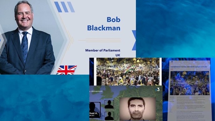 اطلاعیه باب بلکمن نماینده پارلمان انگلستان رئیس مشترک کمیته بین‌المللی پارلمانترها برای ایران دموکراتیک