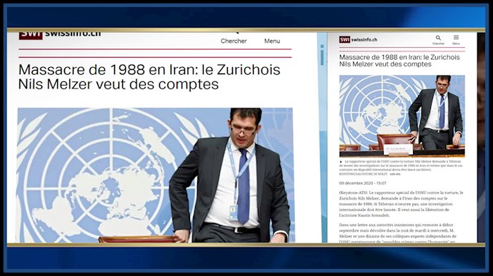 گزارش سوئیس انفو سوئیس درباره هشدار کارشناسان ملل متحد به حکومت آخوندی در مورد قتل عام۶۷