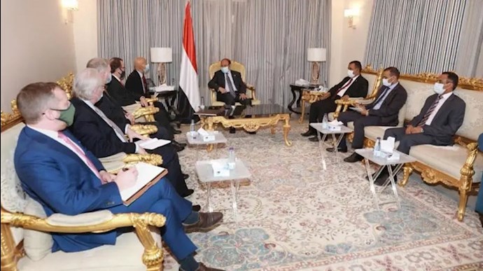 دیدار سپهبد علی محسن صالح معاون رئیس جمهوری یمن با دیوید شنکر معاون وزیر خارجه آمریکا