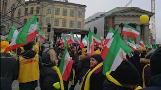 تظاهرات ایرانیان آزاده در استکهلم در سالگرد انقلاب ضدسلطنتی