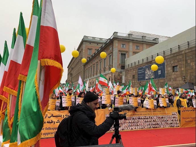 تظاهرات ایرانیان آزاده در استکهلم - حمایت از قیام و کانون‌های شورشی