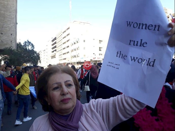 میدان تحریر بغداد- تظاهرات زنان -۲۵بهمن 