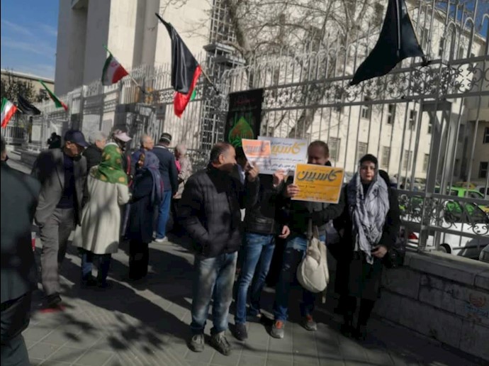 تجمع اعتراضی غارت‌شدگان کاسپین در تهران 