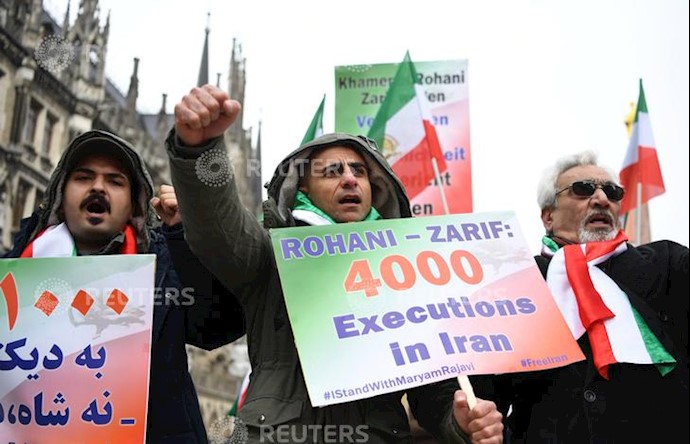 رویترز - تظاهرات ایرانیان آزاده در مونیخ علیه حضور ظریف
