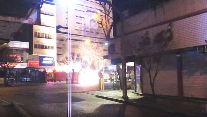 انفجار در ورودی ساختمان وزارت کشور رژیم در تهران