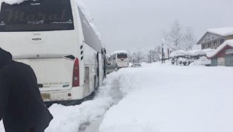 برف سنگین در گیلان و اردبیل