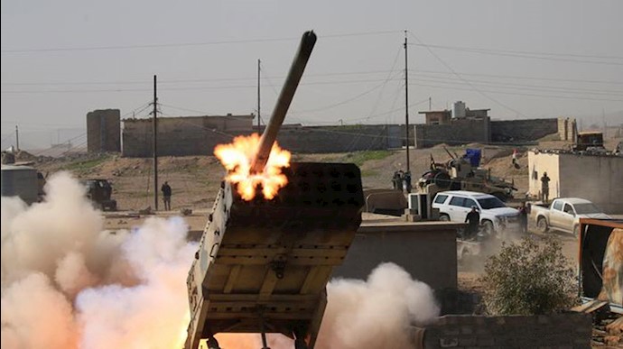 حمله موشکی به یک پایگاه نظامی در عراق