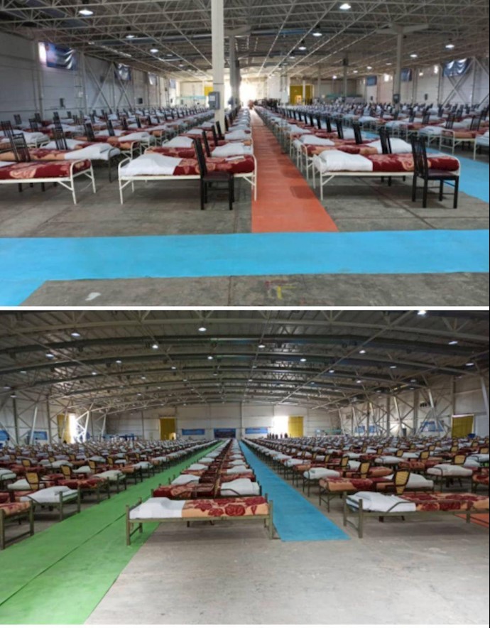 نمایشگاه بین‌المللی تهران به بیمارستان صحرایی تبدیل شد