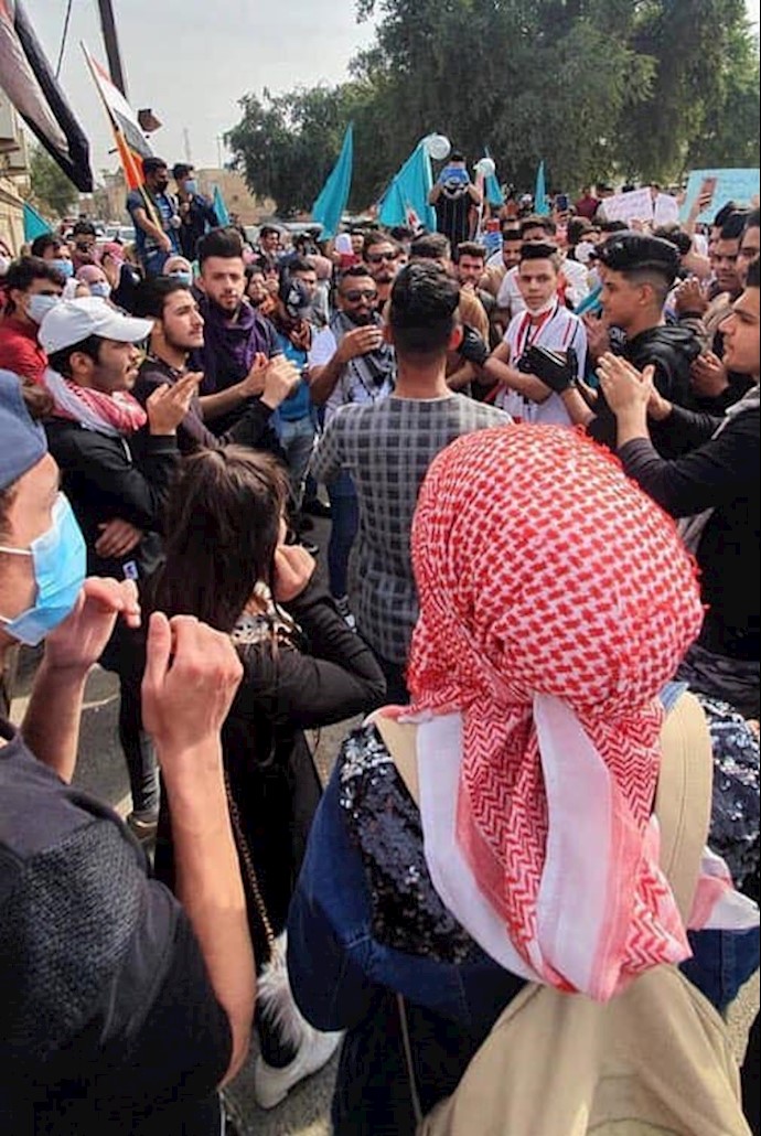 تظاهرات به‌مناسبت روز جهانی زن - بغداد -۱۸اسفند۹۸