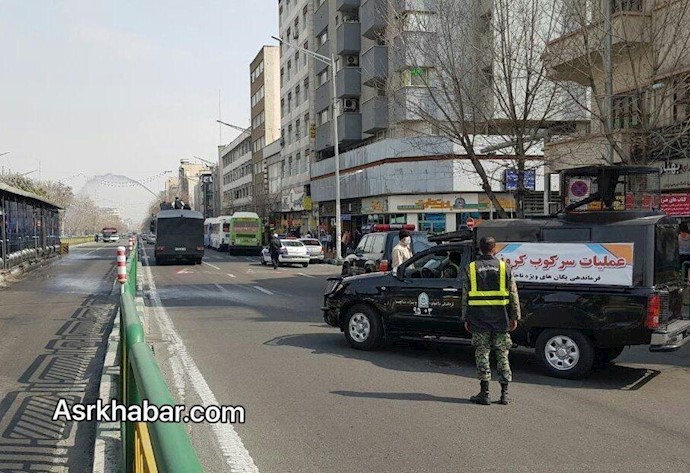 حضور گشتهای سرکوبگر در خیابانهای تهران