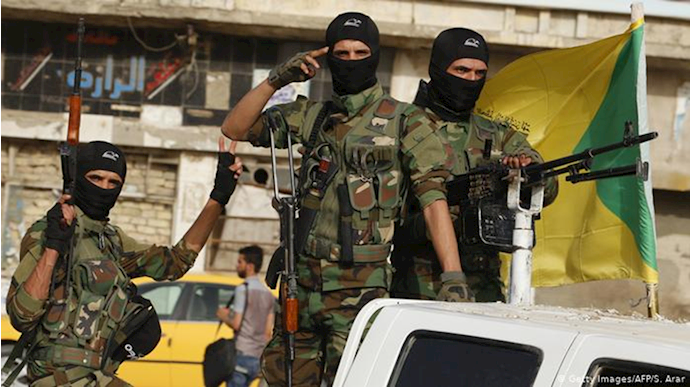 نیروهای کتائب حزب‌الله وابسته به نیروی تروریستی قدس