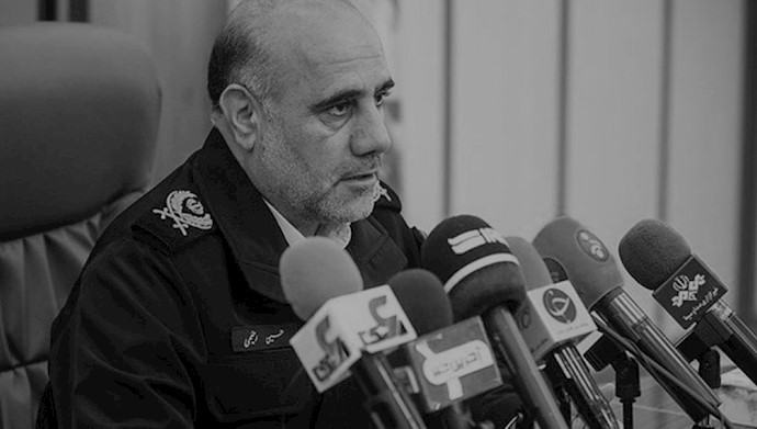 پاسدار حسین رحیمی سرکرده نیروی انتظامی رژیم در تهران