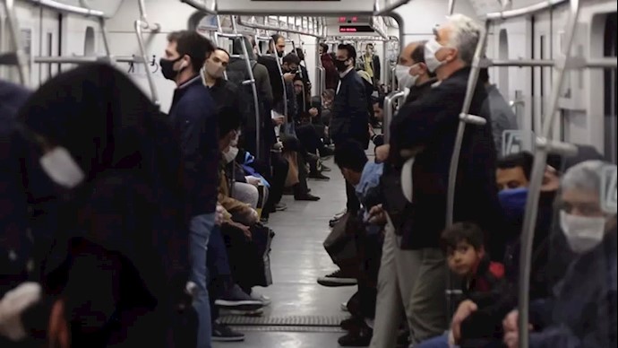 وضعیت شلوغ متروهای ایران
