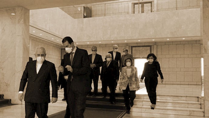 دیدار جواد ظریف با دیکتاتور سوریه 