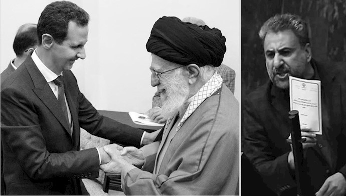 فلاحت پیشه - خامنه‌ای و بشار اسد