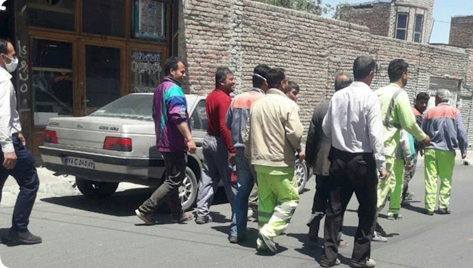 تجمع کارگران شهرداری باسمنج
