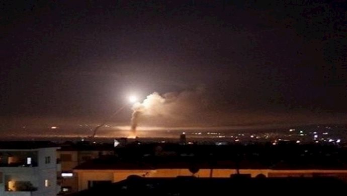 حمله هوایی به پایگاه‌ شبه نظامیان رژیم ایران در مرز عراق و سوریه