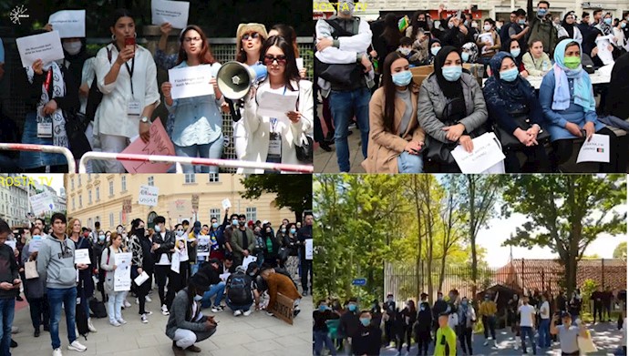 تظاهرات در شهرهای اروپا علیه جنایت رژیم ایران در افغانستان