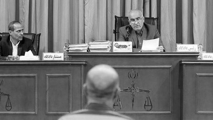 سومین جلسه محاکمه اکبر طبری معاون اجرایی آخوند صادق لاریجانی