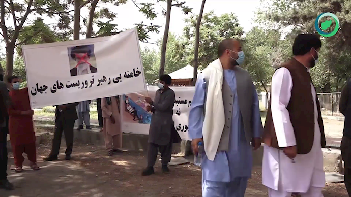 تظاهرات مردم افغانستان با شعار مرگ بر خامنه‌ای