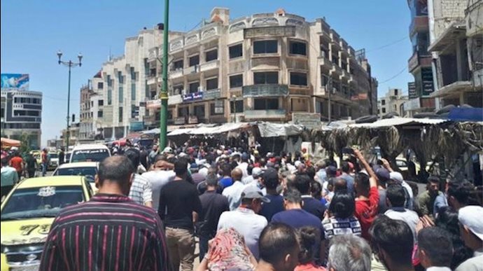 سوریه : تظاهرات مردم استان درعا در جنوب این کشور 