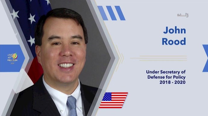 جان رود معاون وزیر دفاع آمریکا در امور سیاسی تا ۲۰۲۰