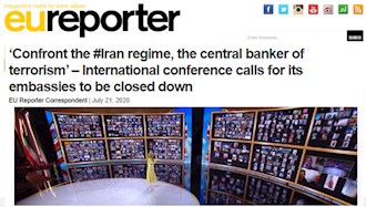 ای یو ریپورتر: فراخوان به مقابله با رژیم ایران بانکدار جهانی تروریسم و بستن سفارتهای رژیم و اخراج عوامل آن