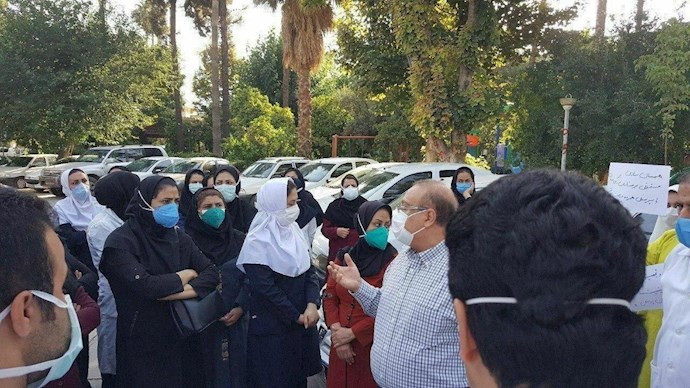 - تجمع و اعتصاب کارمندان بیمارستانهای تأمین اجتماعی اصفهان و شیراز 