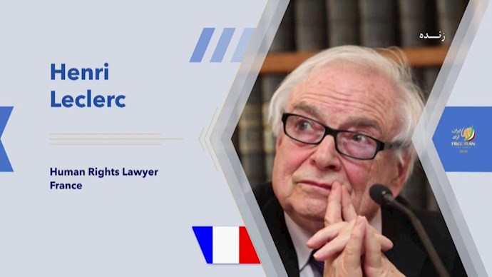  هانری لکرک برجسته‌ترین وکیل فرانسوی - سی ‌و‌ دومین سالگرد قتل‌عام ۶۷، جنایت مجازات ناشده علیه بشریت -۲۹تیر۹۹