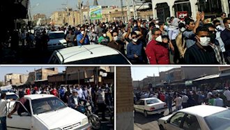 هیجدهمین روز اعتصاب و راهپیمایی کارگران نیشکر هفت‌تپه در شهر شوش