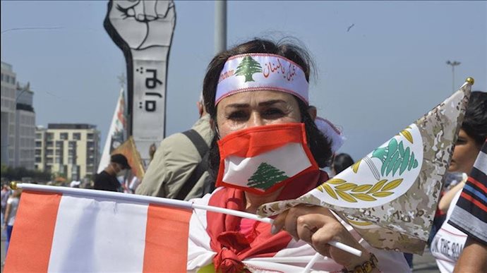 تظاهرات معترضان در  لبنان