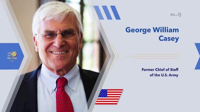 ارتشبد جرج کیسی رئیس پیشین ستاد ارتش آمریکا، فرمانده نیروهای چندملیتی