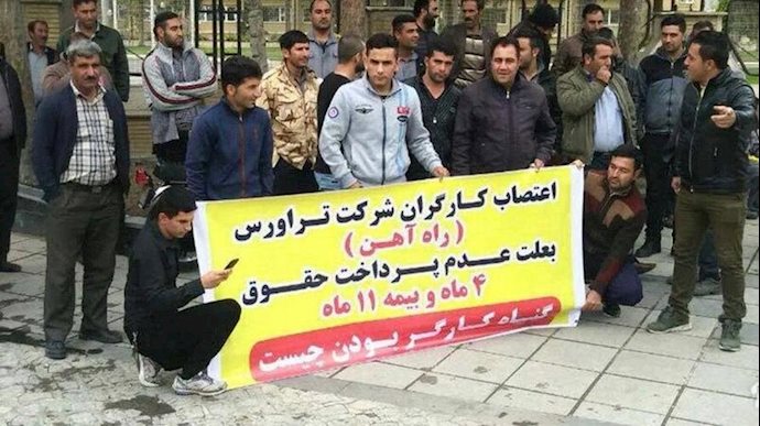 -اعتصاب و تجمع کارگران راه‌آهن زنجان