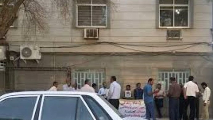 تجمع کارگران شرکت آب و فاضلاب روستایی خوزستان