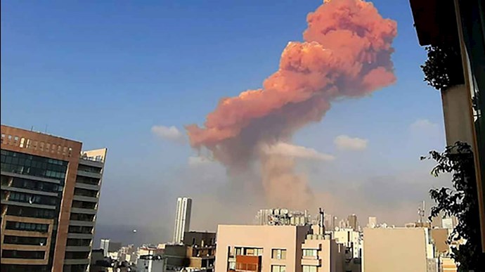 تصویری از انفجار بیروت