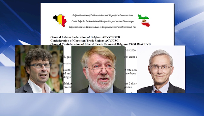 همبستگی کمیته بلژیکی پارلمانترها و شهرداران برای ایران دموکراتیک با کارگران اعتصابی