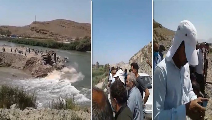 اعتراض کشاورزان اصفهان به مسدود ماندن مسیر رودخانه زاینده رود