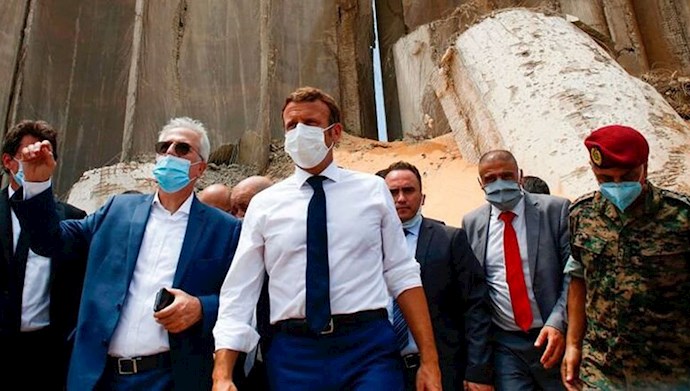 رئیس‌جمهور فرانسه برای دومین بار وارد لبنان شد