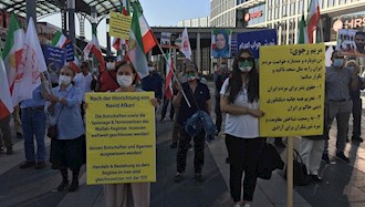 تظاهرات  یاران اشرف نشان و شورشگر در حمایت از مقاومت ایران در کلن