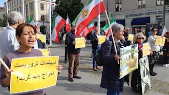 تظاهرات  یاران اشرف نشان و شورشگر در حمایت از مقاومت ایران در  یوتوبوری