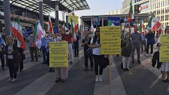 تظاهرات  یاران اشرف نشان و شورشگر در حمایت از مقاومت ایران در کلن