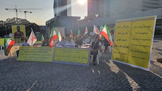 تظاهرات  یاران اشرف نشان و شورشگر در حمایت از مقاومت ایران در  وین - مقابل سازمان ملل متحد