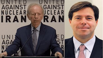 سناتور پیشین جوزف لیبرمن، مدیر سازمان «اتحاد علیه ایران هسته‌ای»، و مارک والاس، مدیر عامل این سازمان