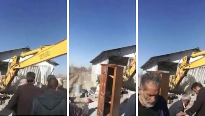 تخریب خانه و باغات مردم محروم در اصفهان