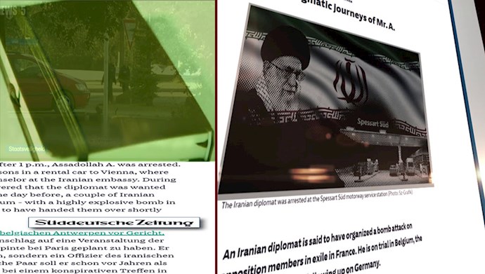 زود دویچه سایتونگ - سفرهای مرموز اسدالله اسدی دیپلمات تروریست رژیم ایران