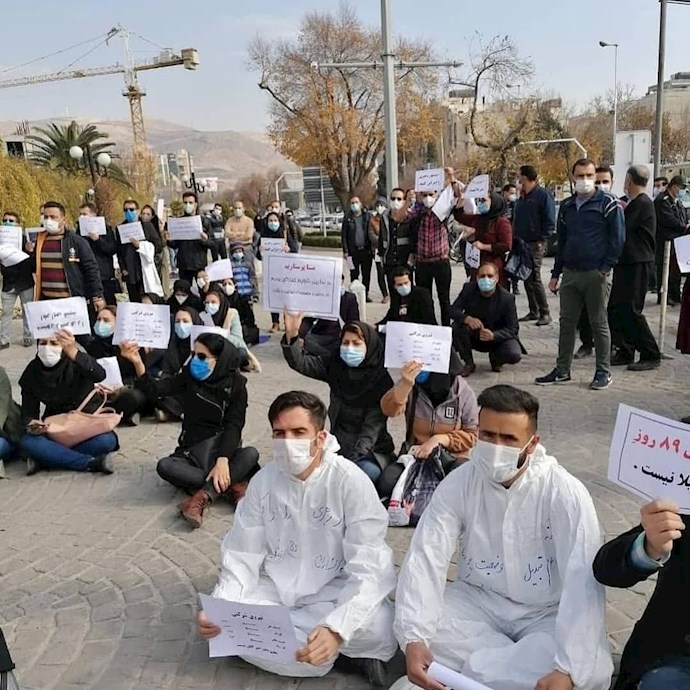 -تظاهرات پرستاران در شیراز 