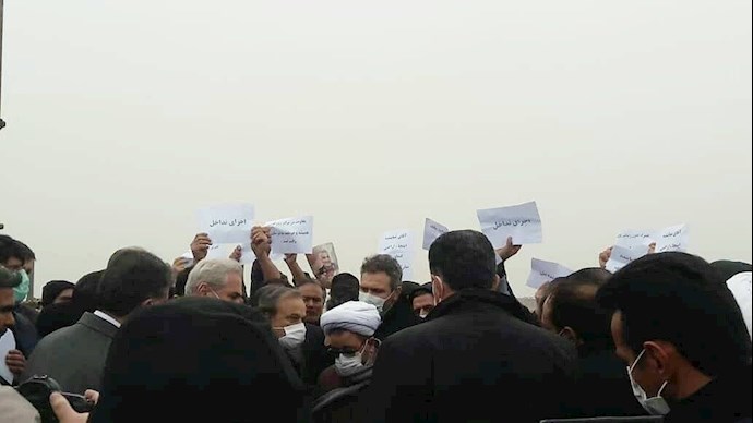 -تجمع اعتراضی کشاورزان مبارک شهر ملکان