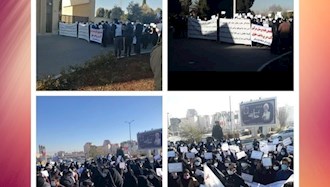  تجمع  اعتراضی پرستاران و نیروهای شرکتی دانشگاه علوم پزشکی یزد