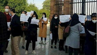 اهواز - تجمع اعتراضی پرستاران بیمارستان‌