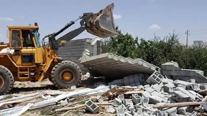 تخریب خانه مردم توسط نیروهای حکومتی